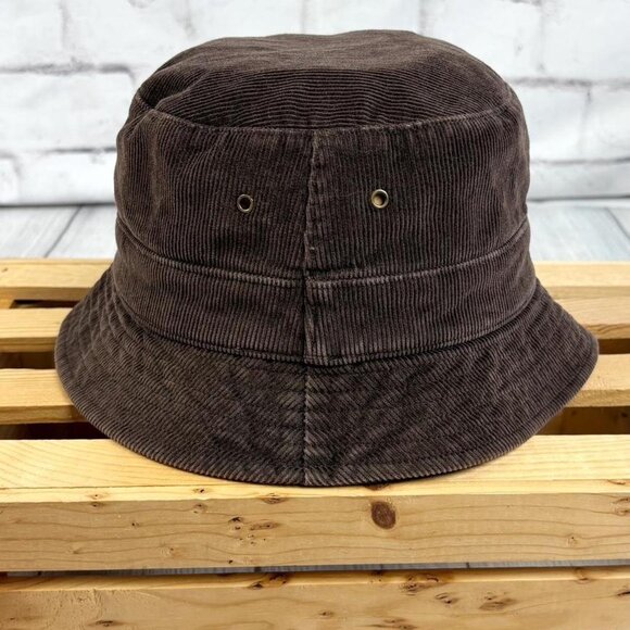 Vintage Y2K Hipster GAP Brown Corduroy Fall Bucket Hat - Picture 3 of 7